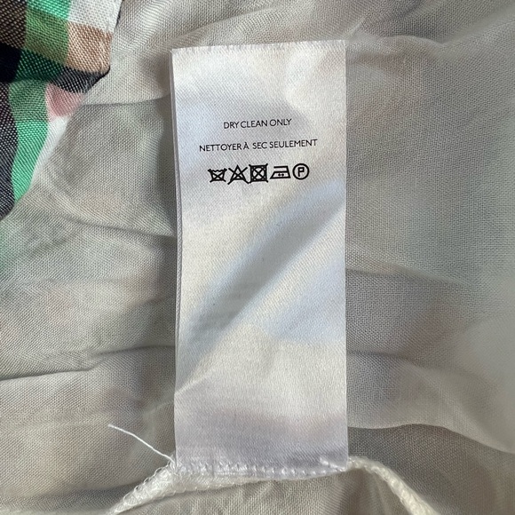 Anthropologie Maeve Cerie Smocked Plaid 3/4 Puff Sleeved Midi Dress, M - Picture 11 of 13